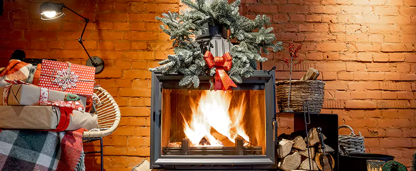 Travis Industries Linear Gas Fireplace Installation in Morton Grove, Illinois